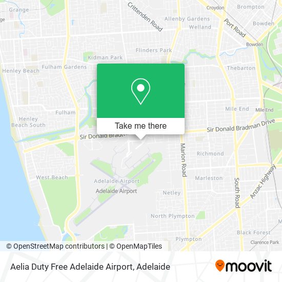Aelia Duty Free Adelaide Airport map