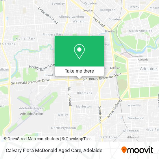 Calvary Flora McDonald Aged Care map