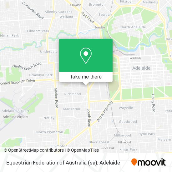 Mapa Equestrian Federation of Australia (sa)