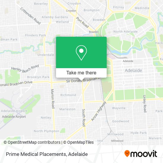 Prime Medical Placements map