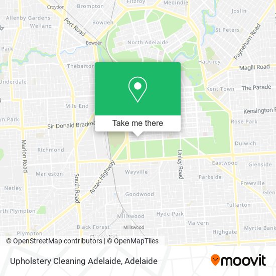 Upholstery Cleaning Adelaide map