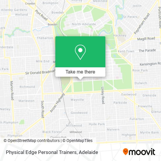 Physical Edge Personal Trainers map
