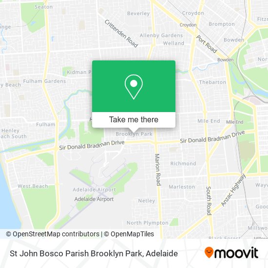 St John Bosco Parish Brooklyn Park map
