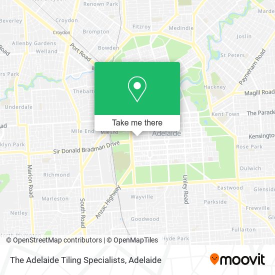 The Adelaide Tiling Specialists map