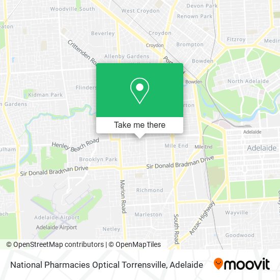 National Pharmacies Optical Torrensville map