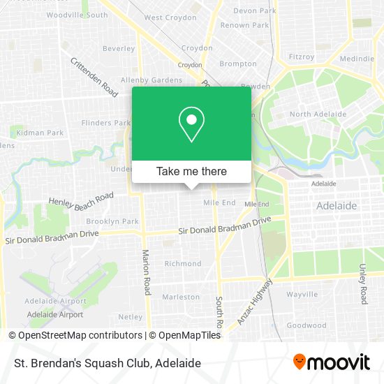 St. Brendan's Squash Club map