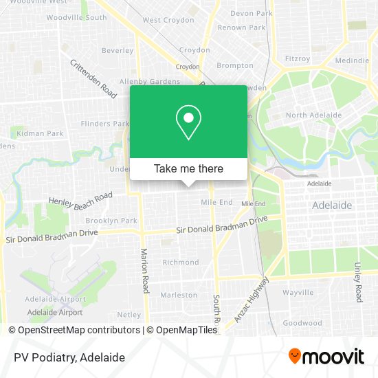 PV Podiatry map