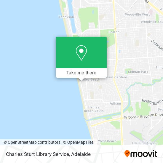 Mapa Charles Sturt Library Service