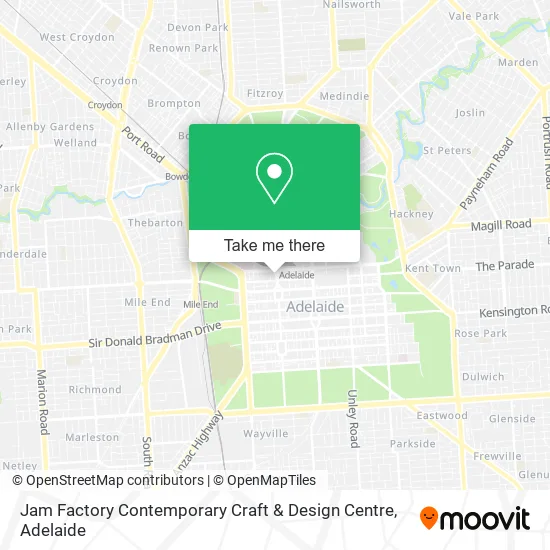 Jam Factory Contemporary Craft & Design Centre map