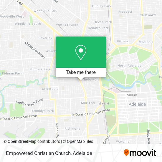 Mapa Empowered Christian Church