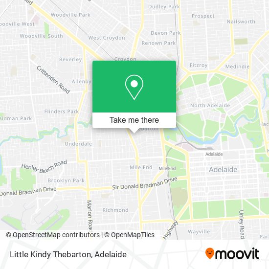 Mapa Little Kindy Thebarton