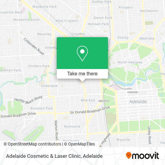 Mapa Adelaide Cosmetic & Laser Clinic