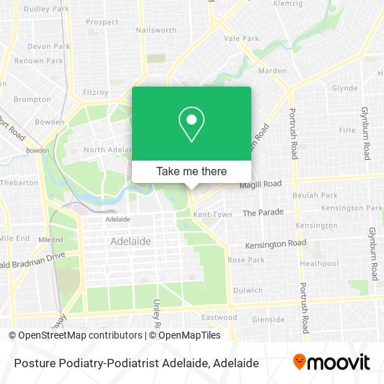 Mapa Posture Podiatry-Podiatrist Adelaide