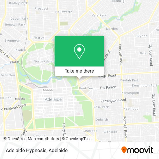 Adelaide Hypnosis map