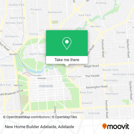 New Home Builder Adelaide map