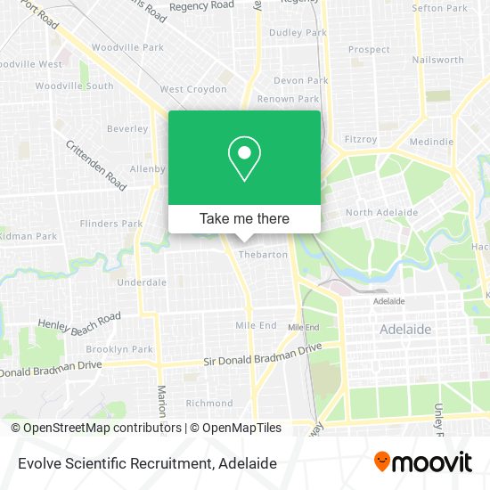 Mapa Evolve Scientific Recruitment