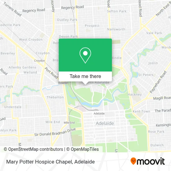 Mapa Mary Potter Hospice Chapel