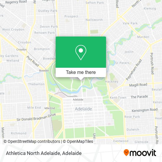 Athletica North Adelaide map