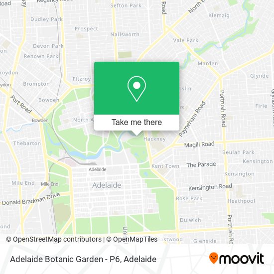 Adelaide Botanic Garden - P6 map