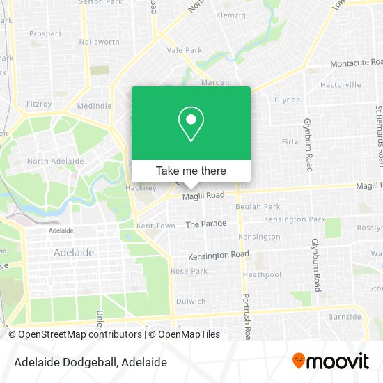 Adelaide Dodgeball map