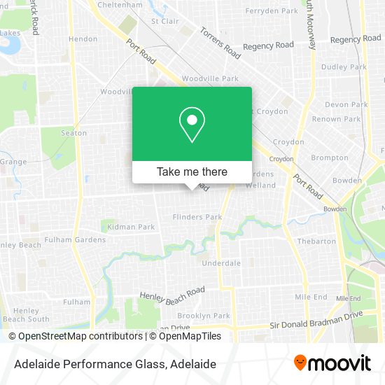 Adelaide Performance Glass map