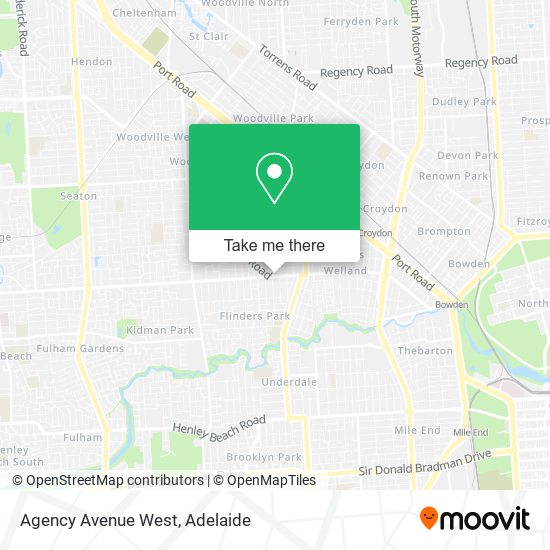 Agency Avenue West map