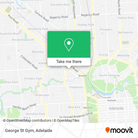 George St Gym map