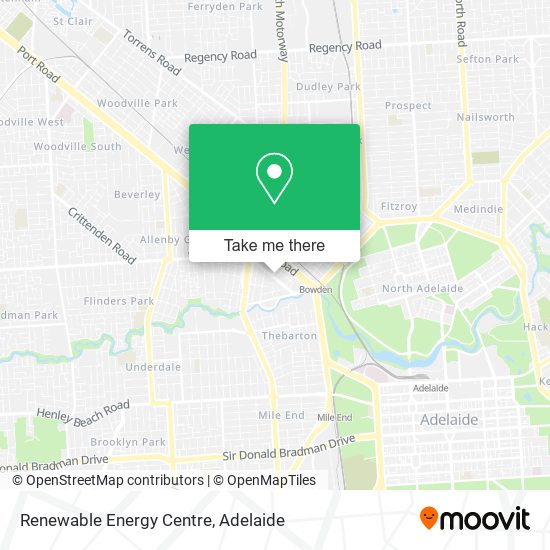 Renewable Energy Centre map