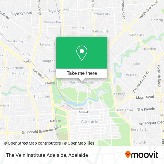 The Vein Institute Adelaide map