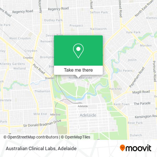 Australian Clinical Labs map