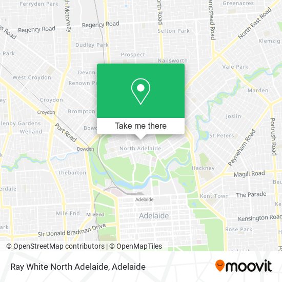 Ray White North Adelaide map