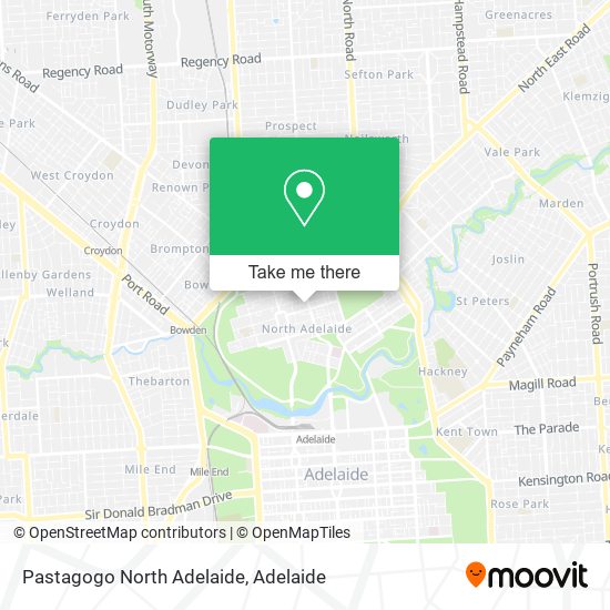 Mapa Pastagogo North Adelaide