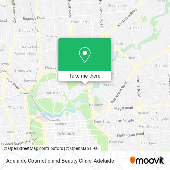 Mapa Adelaide Cosmetic and Beauty Clinic