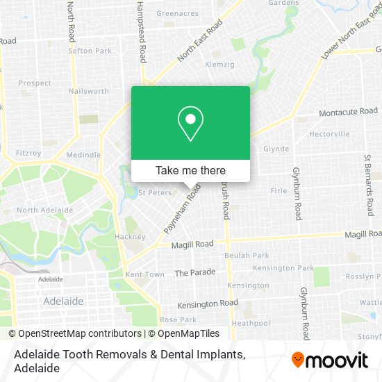 Mapa Adelaide Tooth Removals & Dental Implants