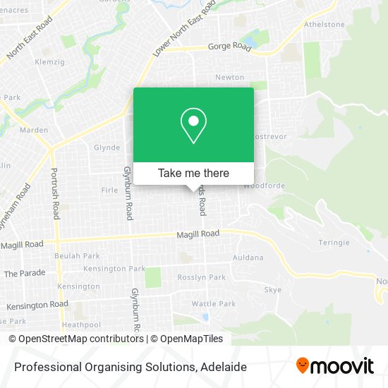 Professional Organising Solutions map