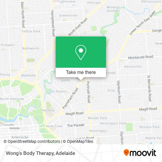 Wong's Body Therapy map