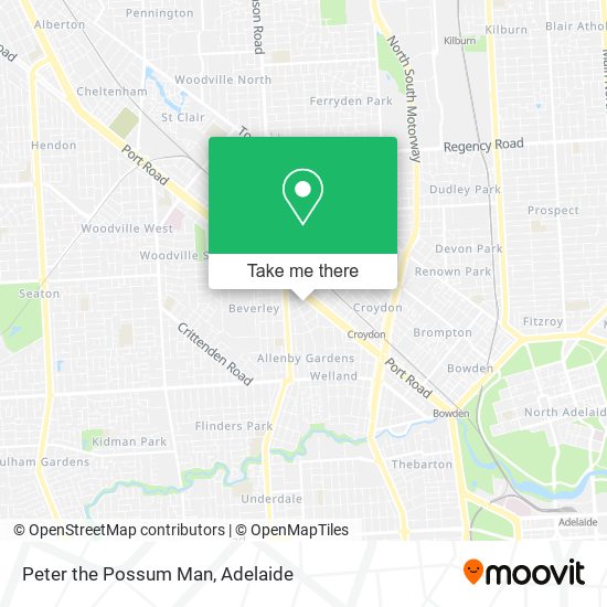 Peter the Possum Man map