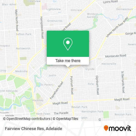 Fairview Chinese Res map