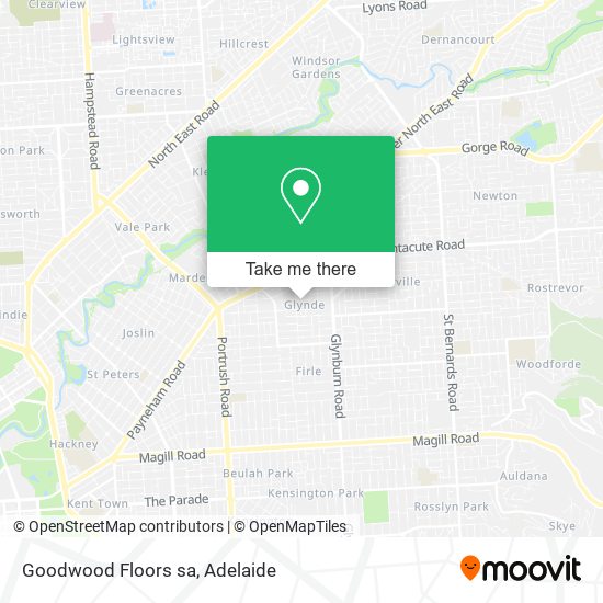 Mapa Goodwood Floors sa
