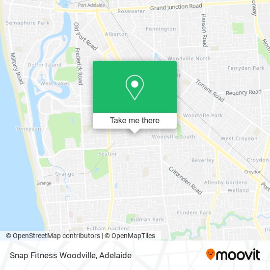 Mapa Snap Fitness Woodville