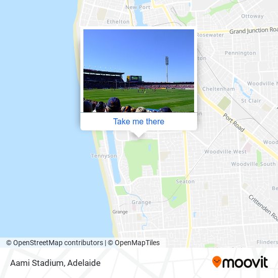 Mapa Aami Stadium