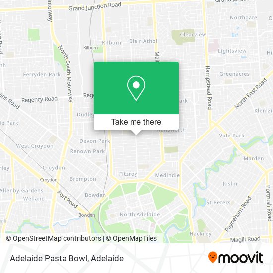 Adelaide Pasta Bowl map