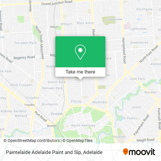 Paintelaide Adelaide Paint and Sip map