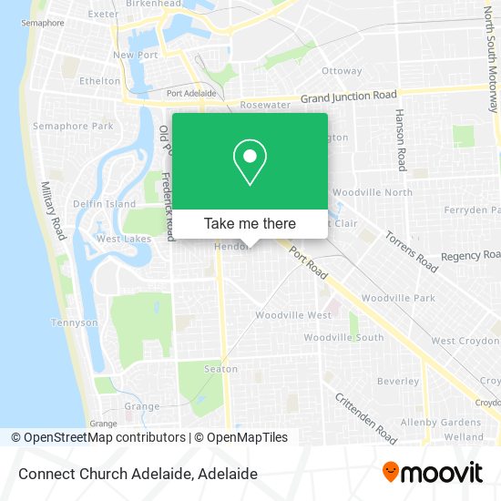 Mapa Connect Church Adelaide