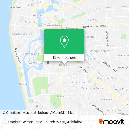 Paradise Community Church West map