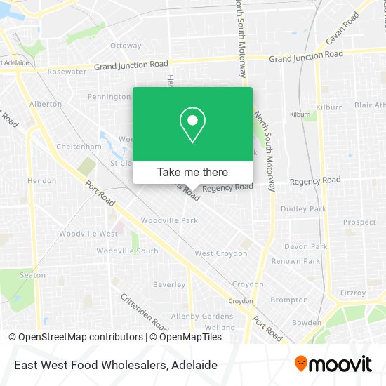 Mapa East West Food Wholesalers