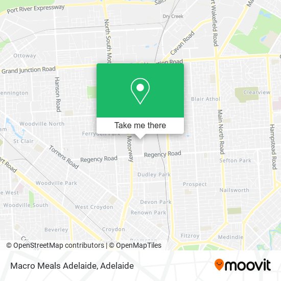 Macro Meals Adelaide map