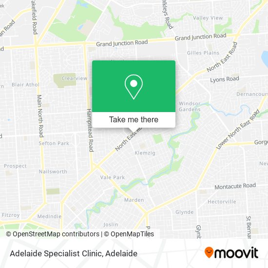 Adelaide Specialist Clinic map
