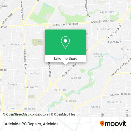 Adelaide PC Repairs map