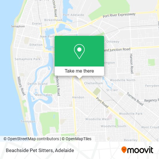 Mapa Beachside Pet Sitters